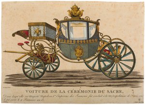 Carriage for the Coronation of Emperor Napoleon I, which took place on 11 Frimaire, Year XIII by Louis Brion de la Tour fils